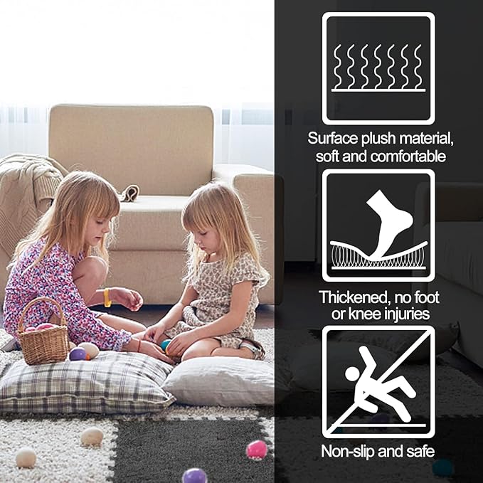 Interlocking Carpet Tiles Mat (6pc)