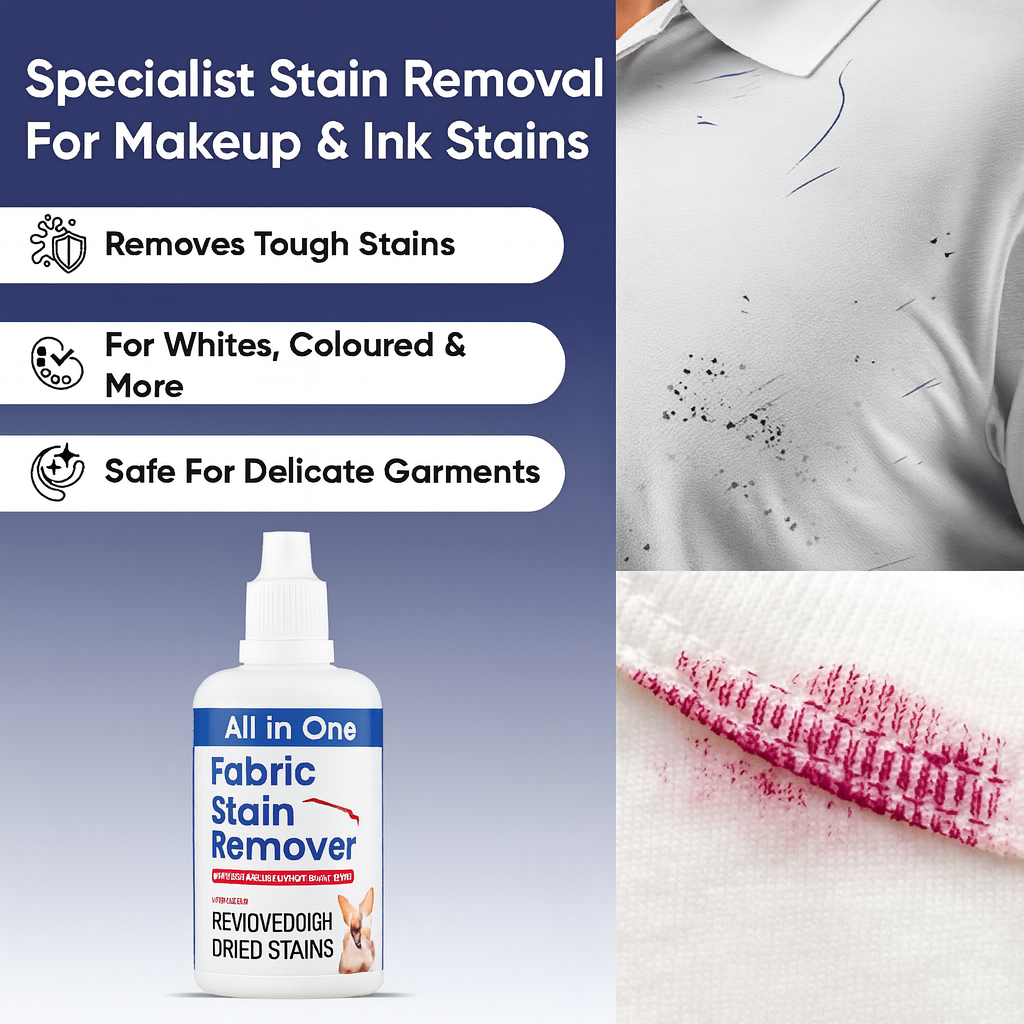 All in One Fabric Stain Remover 100ml (Pack of 2 Bottle 50ml Each)