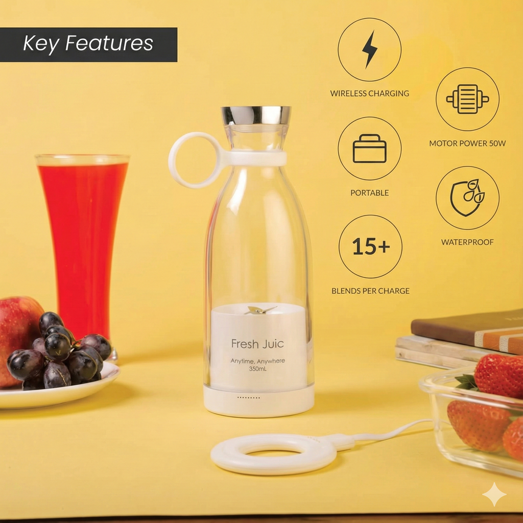 Traverl Portable Mini Juice Blender USB Rechargeable Mixer Juicer for Outdoor